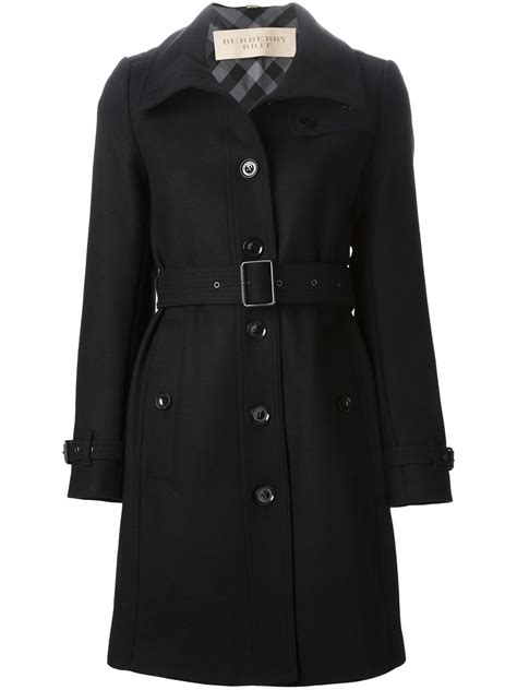 burberry brit single breasted trench coat|burberry trench coat wool collar.